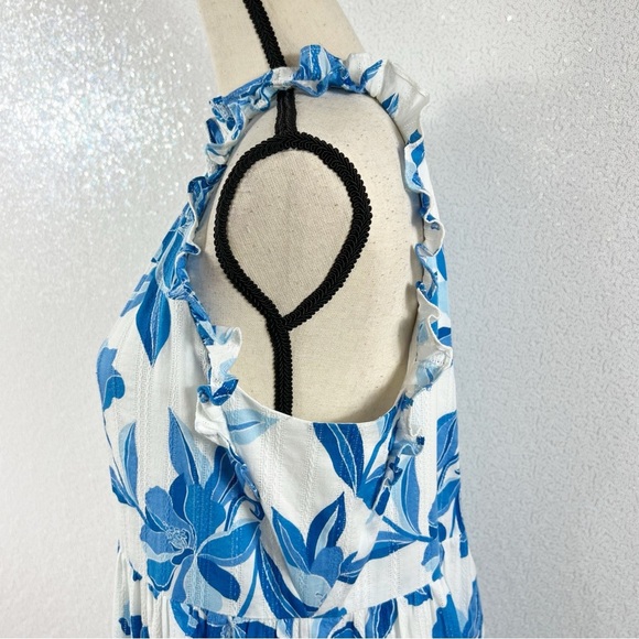 Clover and Sloan blue and white floral dress size medium - Picture 8 of 16